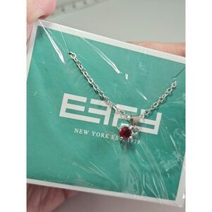 **Sale** Effy silver tone red rhinestone necklace